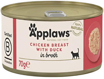 Applaws Chicken Breast With Duck In Broth Cat Tin
